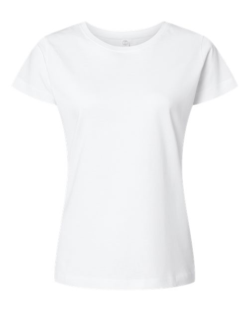 LAT Women's Fine Jersey Tee - White Front