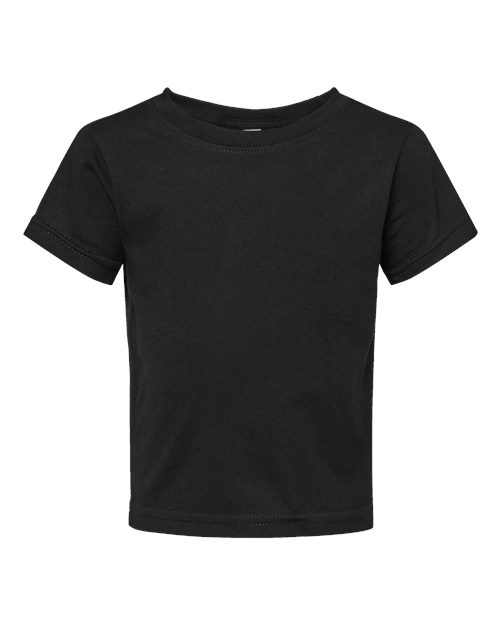 Rabbit Skins Infant Fine Jersey Tee - Black Front