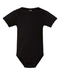 Rabbit Skins Infant Fine Jersey Bodysuit - Black Front