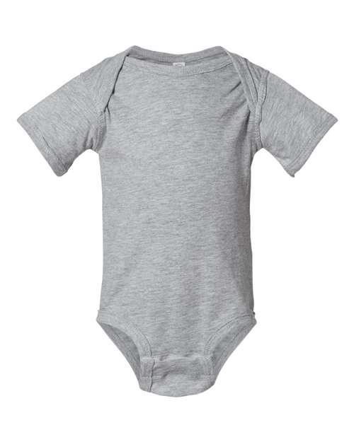Rabbit Skins Infant Fine Jersey Bodysuit - Heather Front