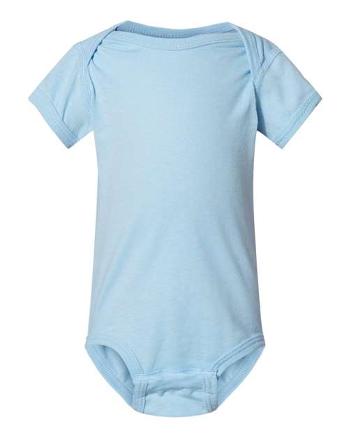 Rabbit Skins Infant Fine Jersey Bodysuit - Light Blue Front