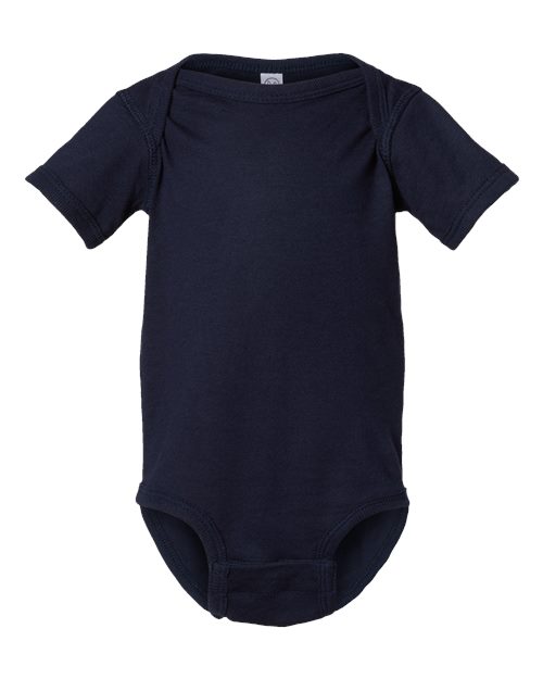 Rabbit Skins Infant Fine Jersey Bodysuit - Navy Front