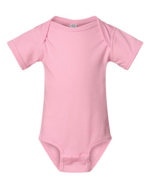Rabbit Skins Infant Fine Jersey Bodysuit - Pink Front