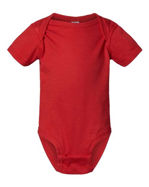 Rabbit Skins Infant Fine Jersey Bodysuit - Red Front