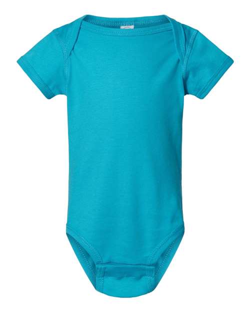 Rabbit Skins Infant Fine Jersey Bodysuit - Turquoise Front