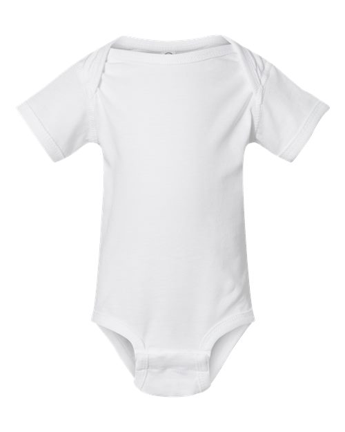 Rabbit Skins Infant Fine Jersey Bodysuit - White Front