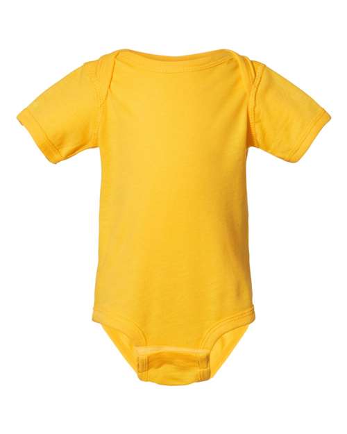 Rabbit Skins Infant Fine Jersey Bodysuit - Yellow Front