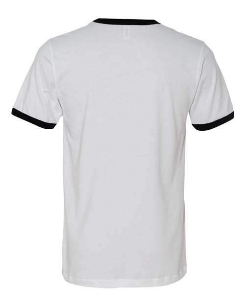 BELLA + CANVAS Men's Jersey Heather Ringer Tee - Back