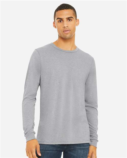 BELLA + CANVAS Unisex Triblend Long Sleeve Tee - Model Front
