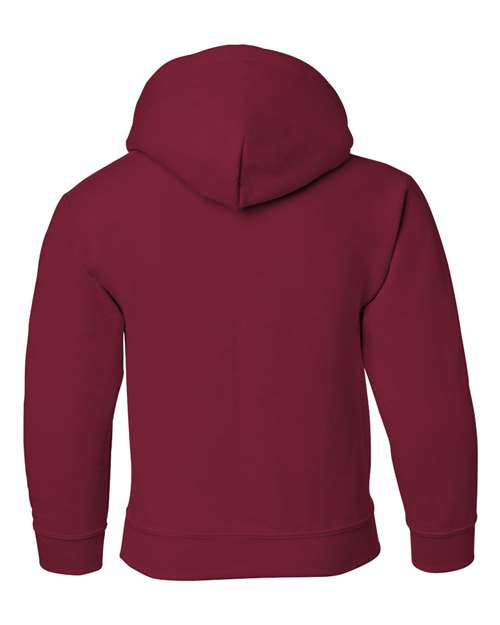 Youth Heavy Blend™ Hooded Sweatshirt - Cardinal Red Back