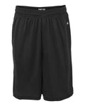 Badger Men's B-Core 10" Shorts with Pockets - Black Front