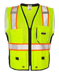 Kishigo Unisex Premium Black Series® Heavy-Duty Vest - Lime Front