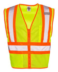 Kishigo Unisex Ultra-Cool™ Contrasting Mesh Vest - Lime Front