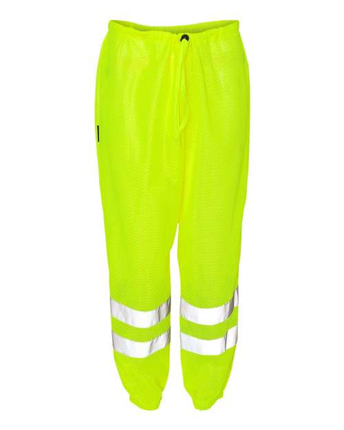 Kishigo Unisex Ultra-Cool™ Mesh Pants - Lime Front