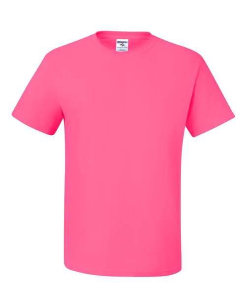 Unisex Dri-Power® 50/50 T-Shirt - Neon Pink Front