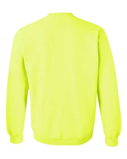 Unisex Heavy Blend™ Crewneck Sweatshirt - Safety Green Back