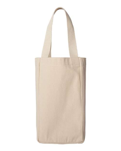 Liberty Bags Double Bottle Wine Tote - Natural Front