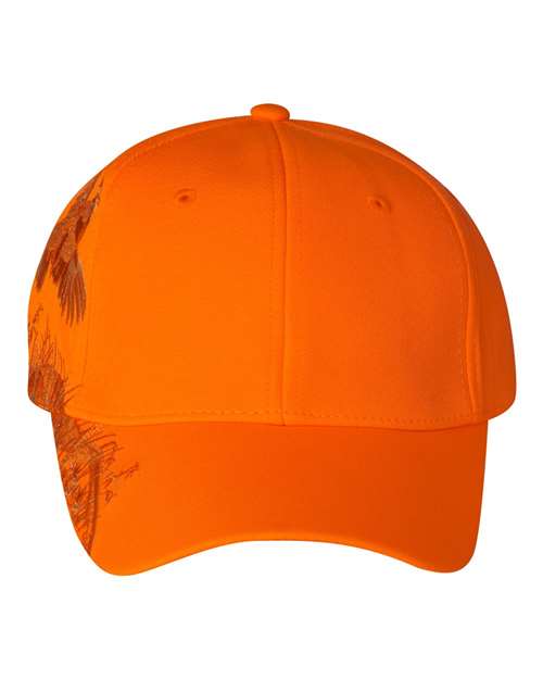 DRI DUCK Quail Cap - Blaze Orange - Quail Front