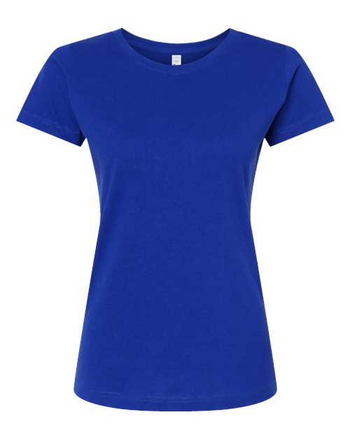 LAT Women's Fine Jersey Tee - Royal Front
