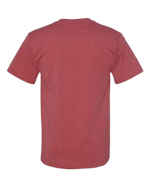 Unisex Dri-Power® 50/50 T-Shirt - Vintage Heather Red Back