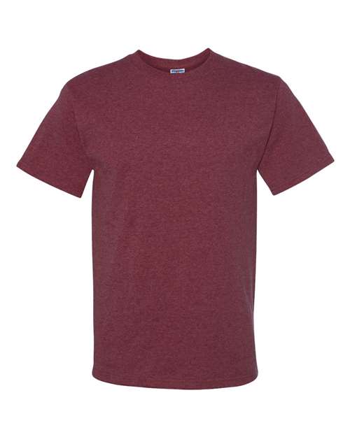Unisex Dri-Power® 50/50 T-Shirt - Vintage Heather Maroon Front