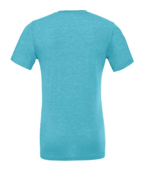 Triblend Tee - Aqua Triblend Back
