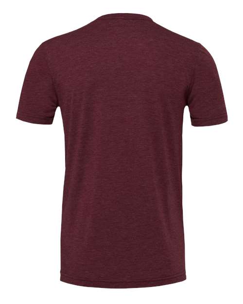 Triblend Tee - Maroon Triblend Back