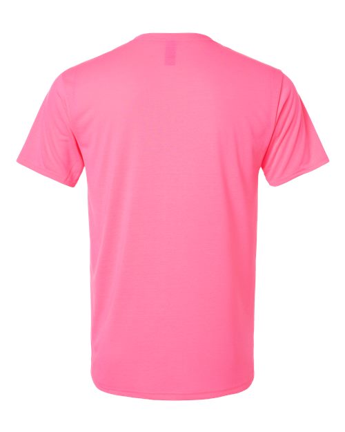Unisex Performance® T-Shirt - Safety Pink Back