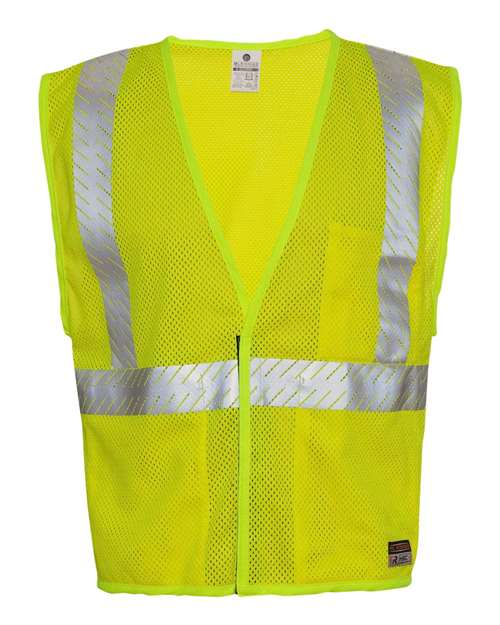 Kishigo Men's Flame Resitant Breathable Mesh Vest - Lime Front