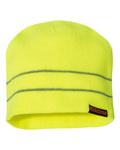 Kishigo High Viz Reflective Beanie - Lime Front