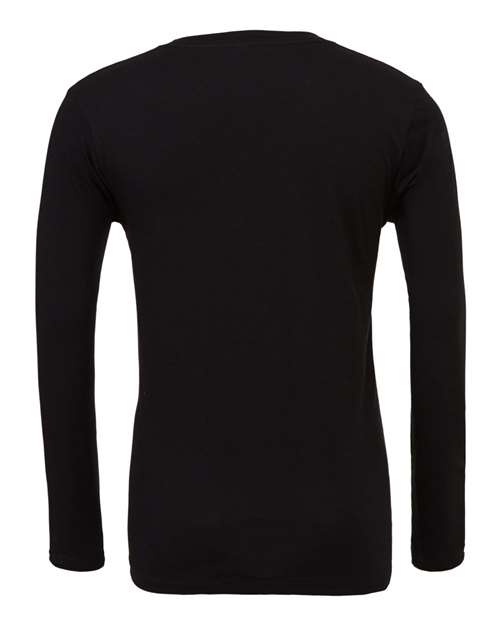 BELLA + CANVAS Unisex Long Sleeve V-Neck Tee - Back