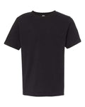 Youth Cotton T-Shirt - Black Front