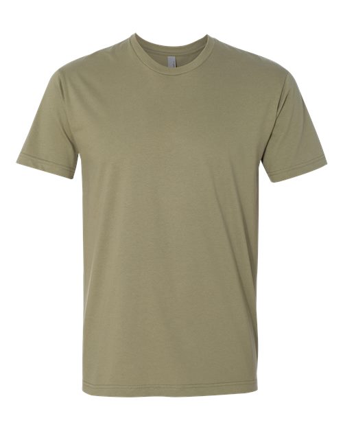 Next Level Unisex Cotton Tee - Light Olive Front