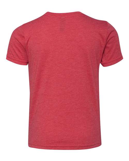 Youth Triblend T-Shirt - Vintage Red Back