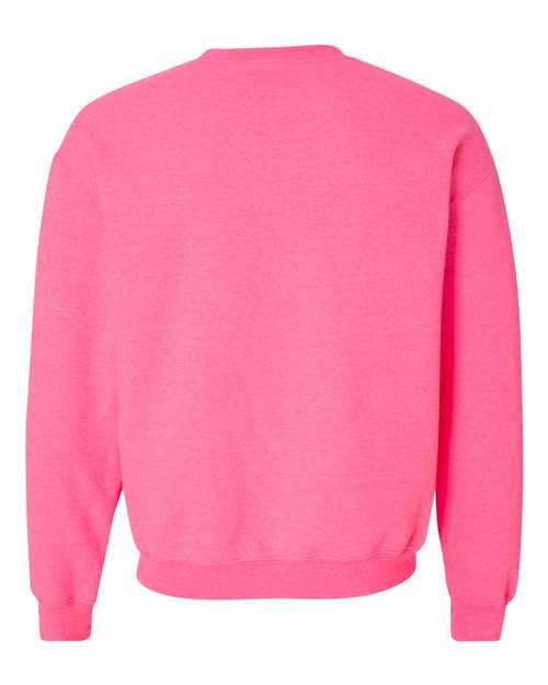Unisex Heavy Blend™ Crewneck Sweatshirt - Safety Pink Back