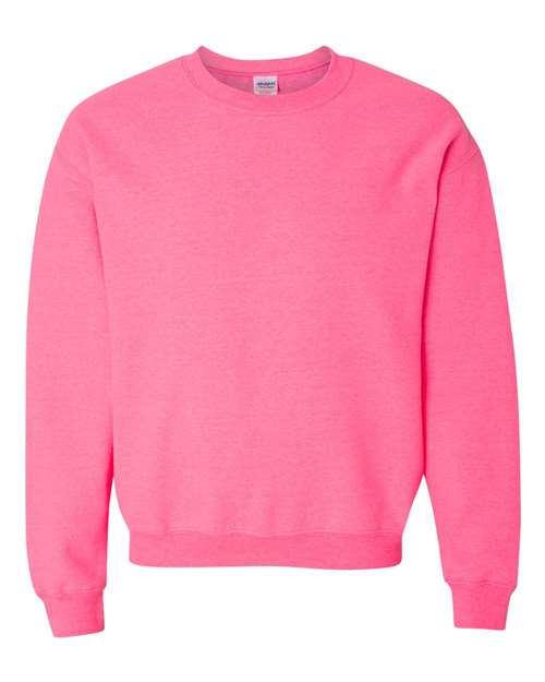 Unisex Heavy Blend™ Crewneck Sweatshirt - Safety Pink Front