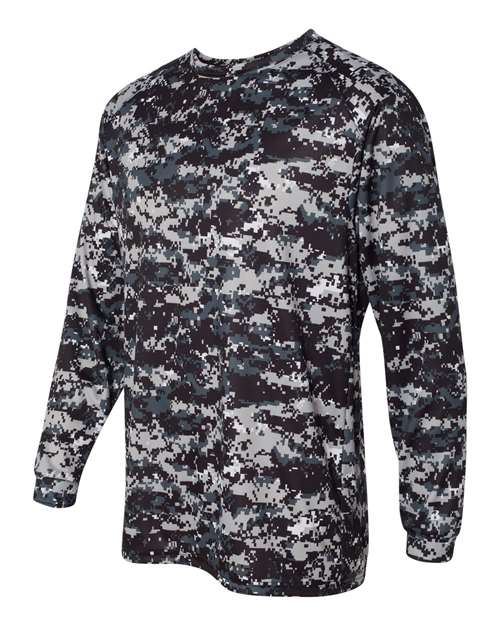 Badger Men's Digital Camo Long Sleeve T-Shirt - Side