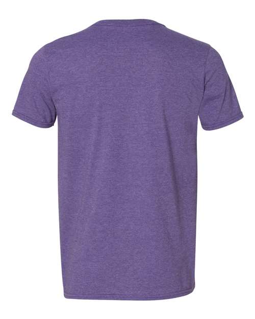 Unisex Softstyle® V-Neck T-Shirt - Heather Purple Back