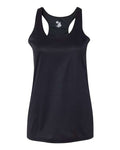 Badger Women’s B-Core Racerback Tank Top - Black Front