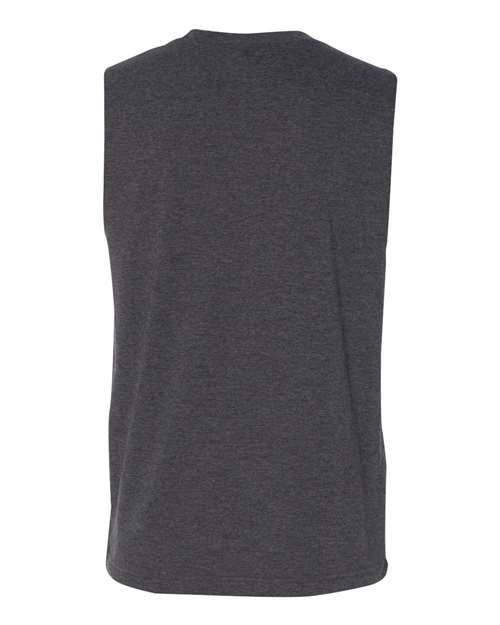 Jersey Muscle Tank - Dark Grey Heather Back