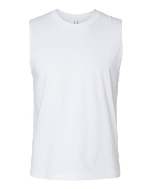 Jersey Muscle Tank - White Front