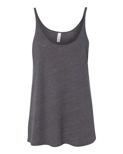 BELLA + CANVAS Women's Slouchy Tank - Asphalt Slub Front