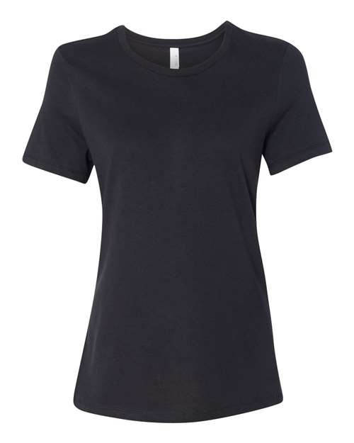 BELLA + CANVAS Women’s Relaxed Jersey Tee - Vintage Black Front