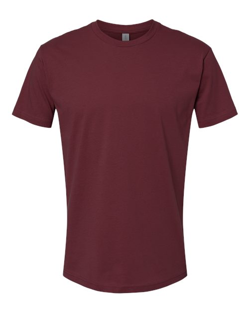 Next Level Unisex Cotton Tee - Maroon Front