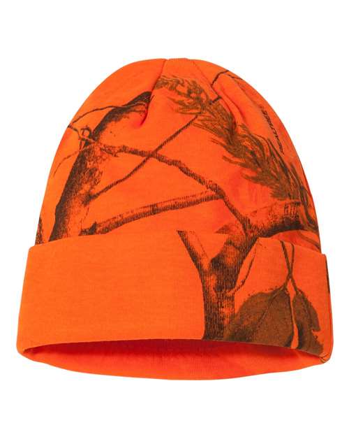 Kati 12" Licensed Camo Cuffed Beanie - Back