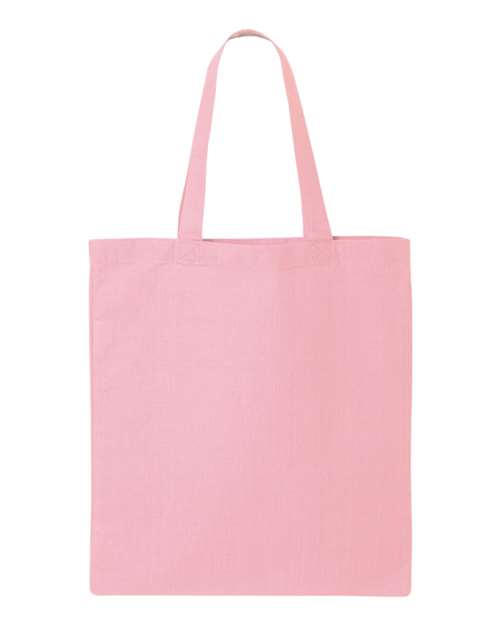 Q-Tees Economical Tote - Light Pink Front