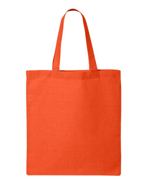 Q-Tees Economical Tote - Orange Front