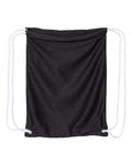 Liberty Bags Mesh Drawstring Backpack - Black Front