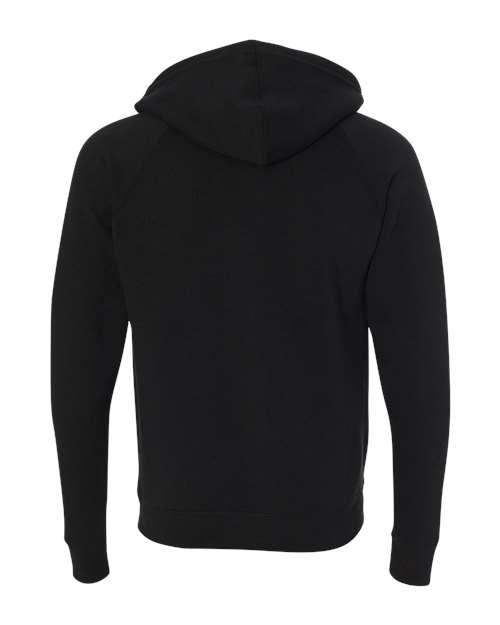 Independent Trading Co. Unisex Special Blend Raglan Full-Zip Hooded Sweatshirt - Back