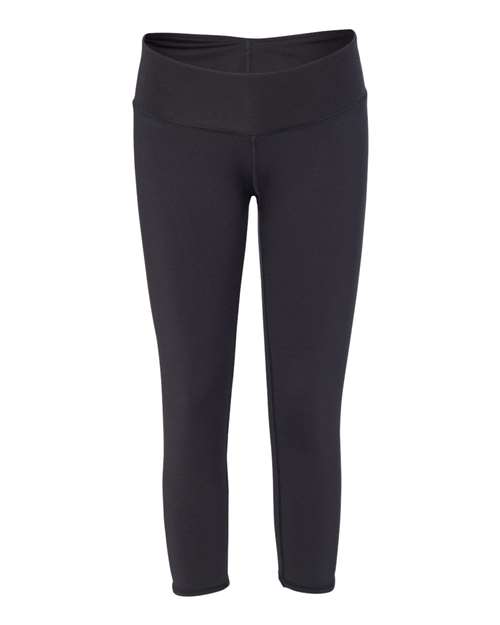 Badger Women's Capri Leggings - Black Front